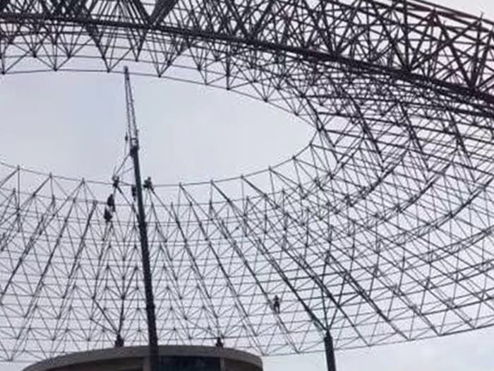 根河篮球馆球形网架厂家价格